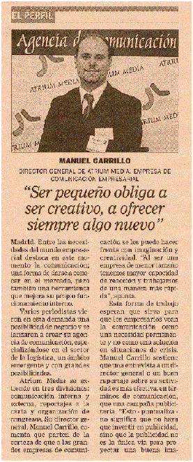 ENTREVISTA EN LA GACETA DE LOS NEGOCIOS