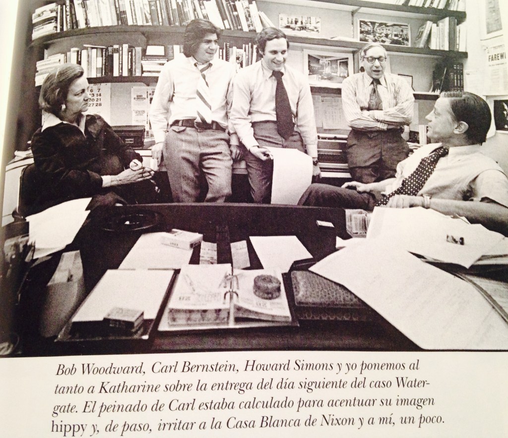 Redacción WP Ben Bradlee Bob Woordwar, Carl Bernstein