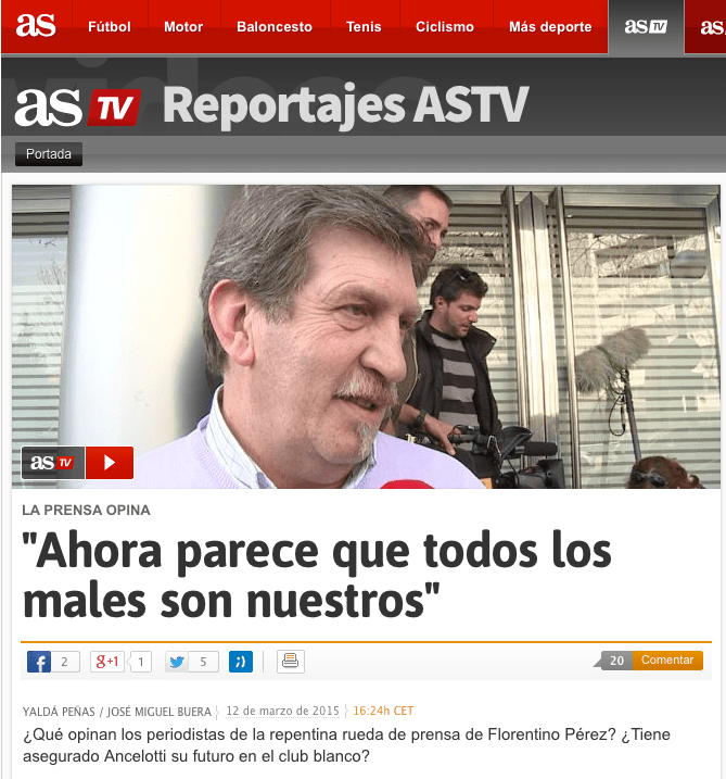 AS contra Florentino Pérez